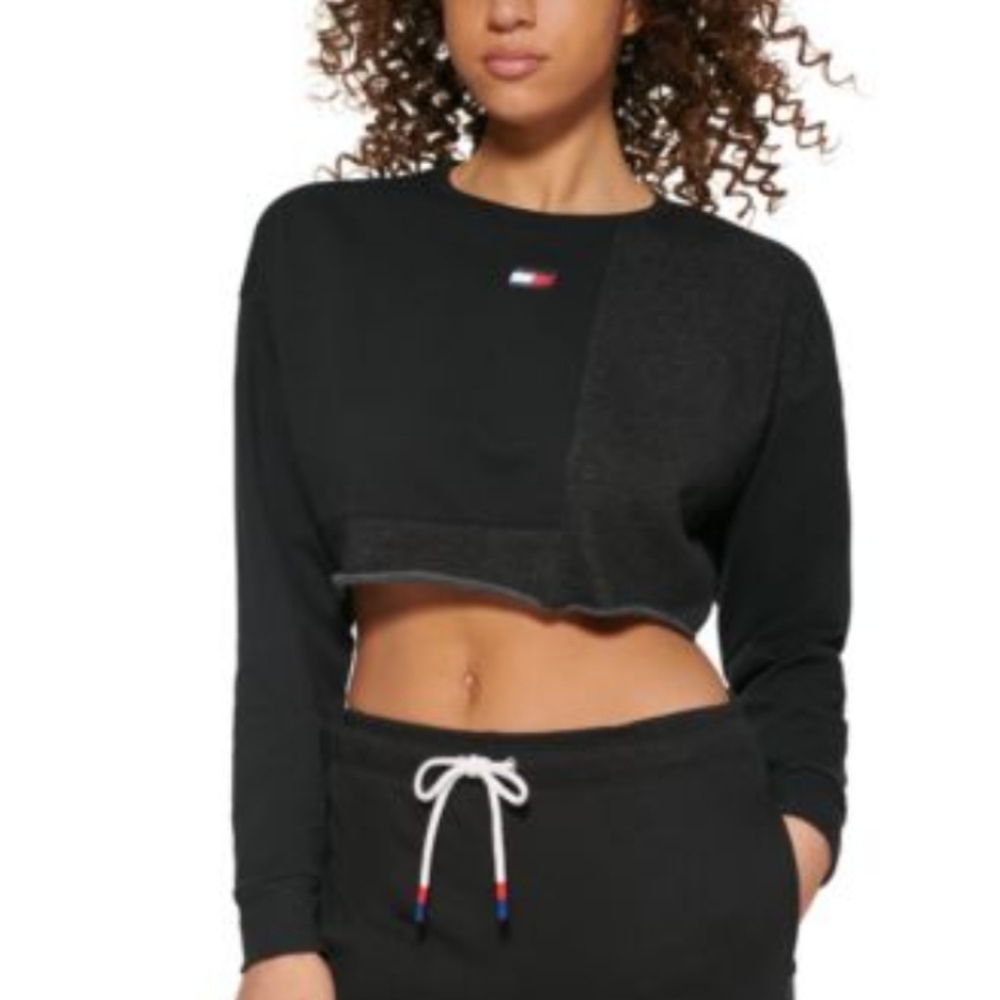 Tommy Hilfiger Long Sleeve Cropped Top Sz 2X